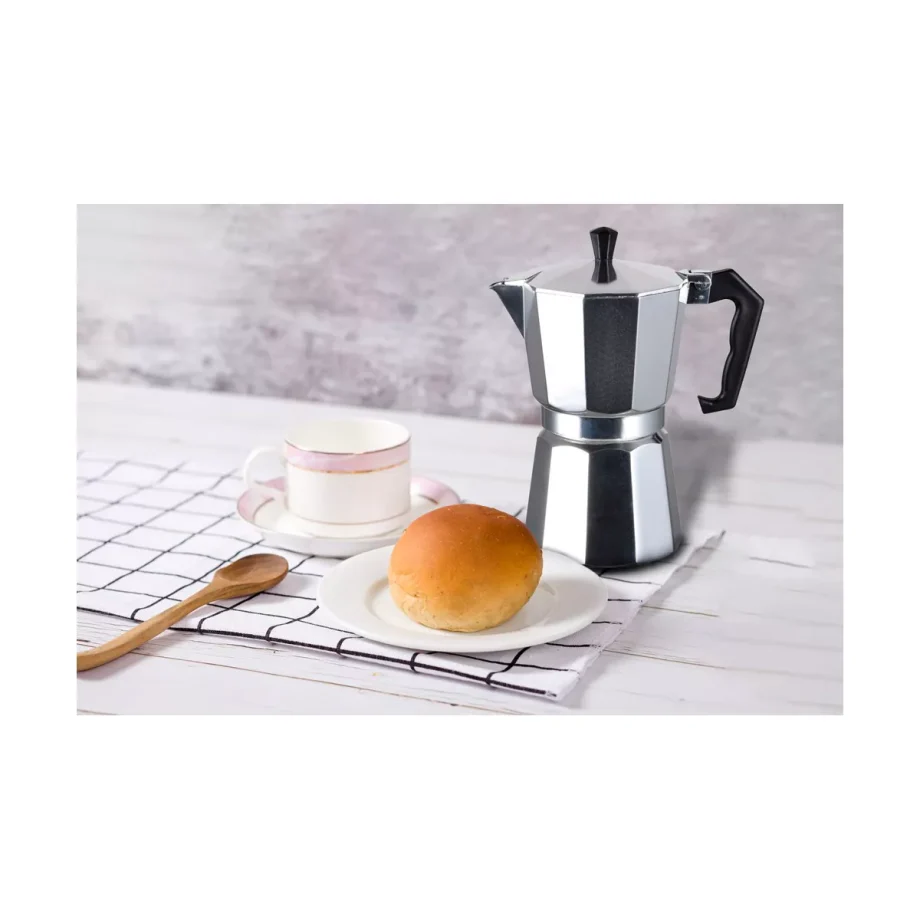Stovetop Espresso and Coffee Maker, Moka Pot for Classic Italian and Cuban Café Brewing, Cafeteria